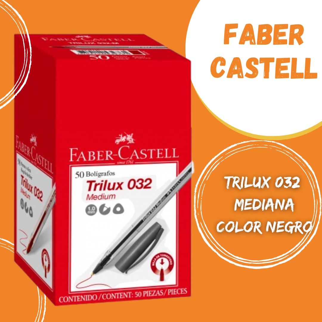 BOLIGRAFO FABER TRILUX M . NEGRO