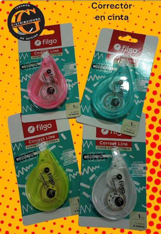 CORRECTOR EN CINTA FILGO 6METROS