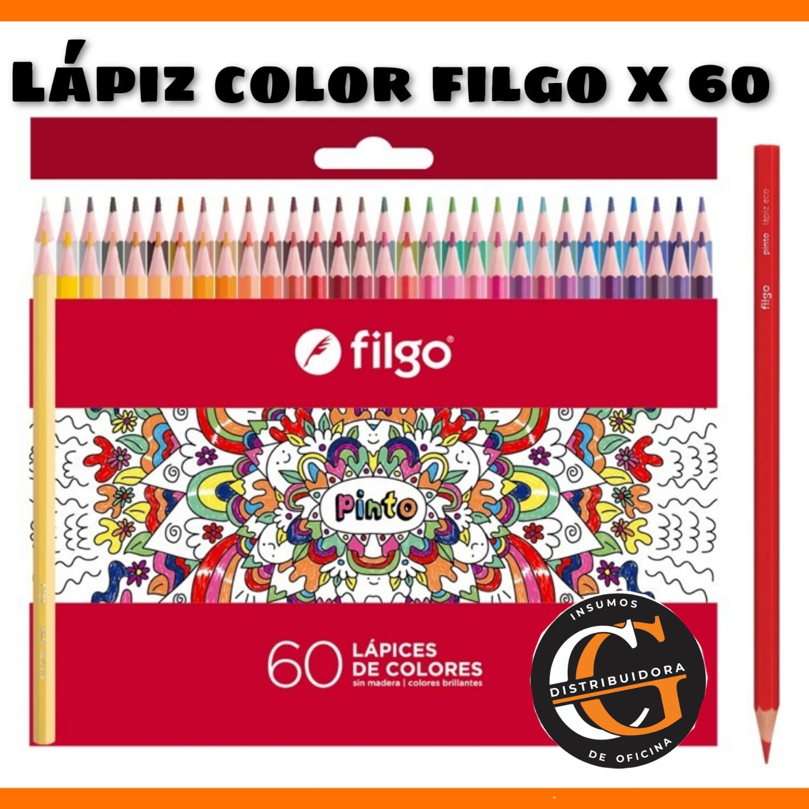 LAPIZ/COLOR FILGO X 60 LARGOS